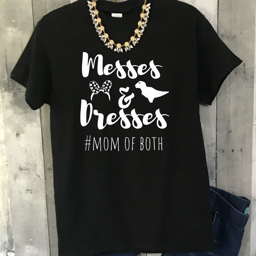 Mom Life Graphic Tee Mom of Both Small-3XL NEW